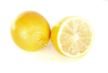 lemon over white