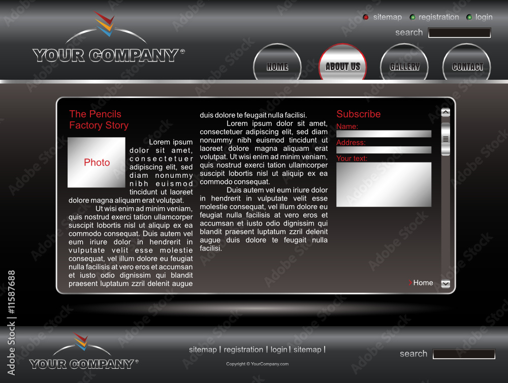 Canvas Prints editable website template