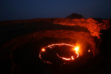Lavasee am Vulkan Erta Ale, Äthiopien