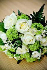 Bouquet of wedding roses