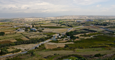 Fototapeta na wymiar Overlooking Malta Island