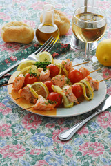 Spiedini di salmone - Secondi di pesce - Cucina del veneto