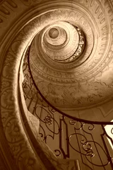 Deurstickers Spiral staircase.. © Olaru Radian