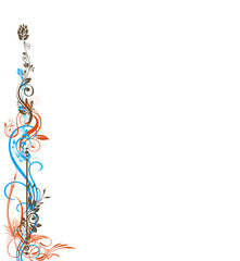 Floral swirly design