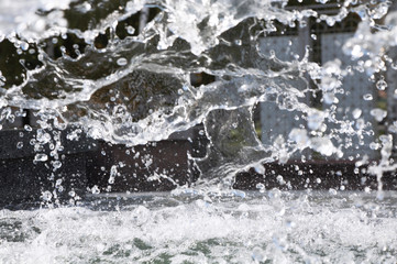 Fototapeta na wymiar Water splashes