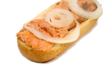 Fischbrötchen mit Lachsforelle