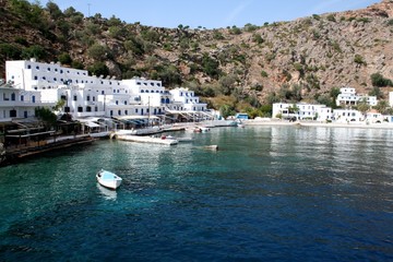 Fototapeta na wymiar Port Loutro Kreta raju (Grecja)