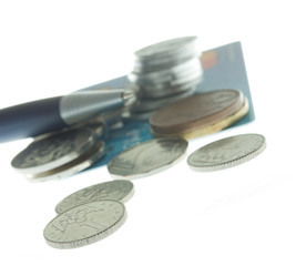 Czech bank notes and coins