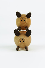 schweinchen aufeinander