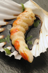 Gambero con aceto balsamico - Antipasti di pesce