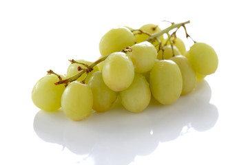 Delicious fresh white grapes
