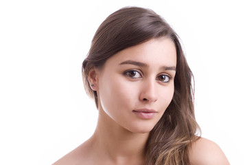 Fototapeta premium Young beautiful woman portrait