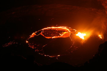 Vulkan Erta Ale Lavasee Äthiopien