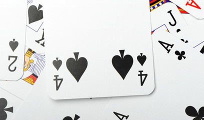 Playing cards background