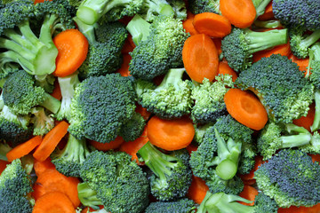 fresh broccoli and carrots