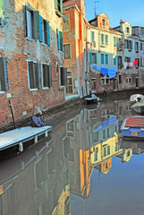 Fototapeta na wymiar Italy, Venice canal in Arsenale quarter