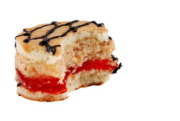 beautiful delicious cake from Biscuit dough with marmalade