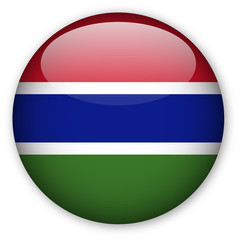 Obraz premium The Gambia Flag button