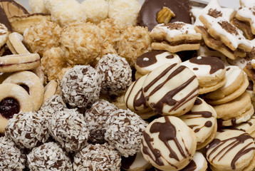Assortment of delicious home-made Christmas cookies