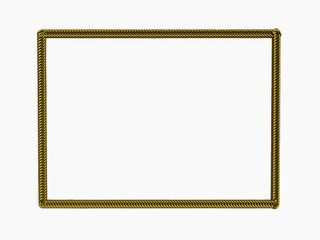 Picture gold frame with a decorative pattern