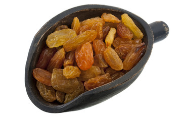 scoop of jumbo golden raisins