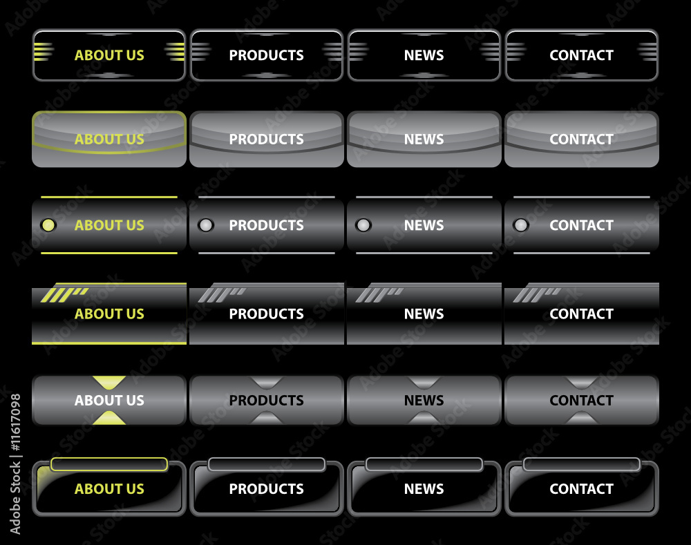 Poster web navigation templates