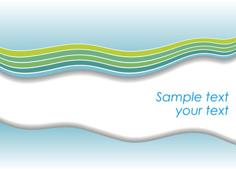 Blue abstract wave vector background