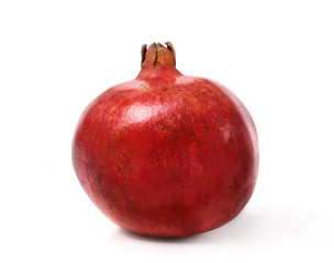 Pomegranate on white