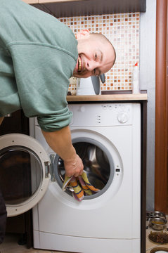 Man And A Washing Machine