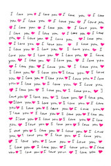 love letter written by hand