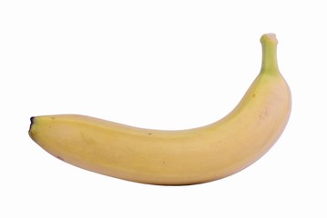 banane détourée sur fond blanc