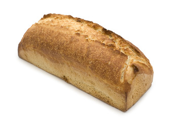fresh bread on white background
