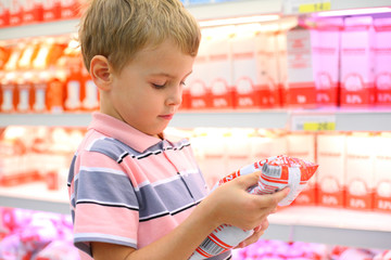 Boy in store
