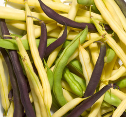 Heap of ripe pods as background