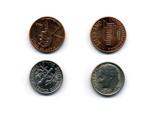 dime and penny