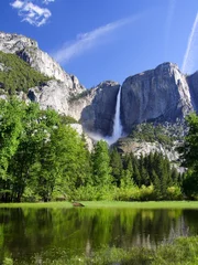 Wandcirkels aluminium Yosemite falls © Maridav