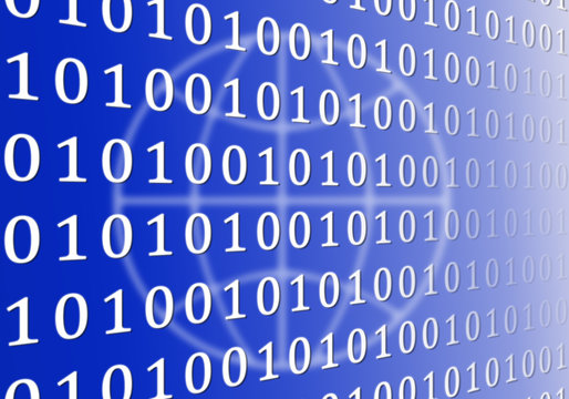 blue binary code