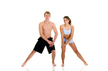 Obraz na płótnie Canvas Fitness couple