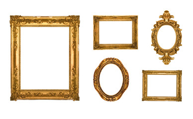 Beautiful ornate gold frames - 11641692