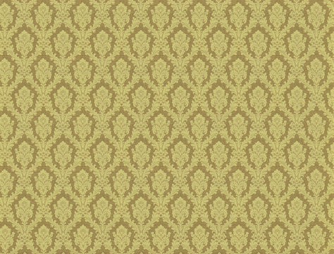 Vintage swirly floral wallpaper
