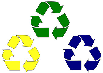 Obraz premium 3 Logos Recyclage