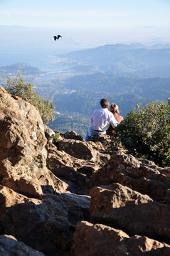 Couple at rock
