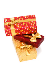 Gift box isolated on the white background