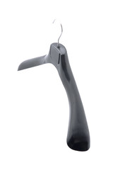 Black hanger on white