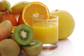 Fruits et petit déjeûner