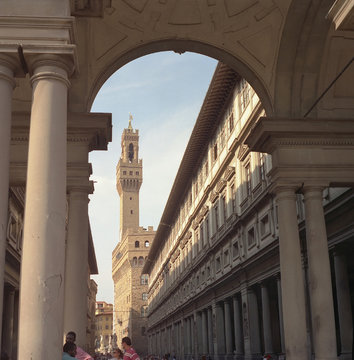 an den uffizien in florenz