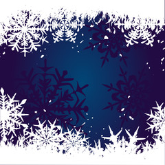 Fototapeta na wymiar Winter background, snowflakes