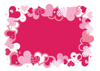 pink vector frame
