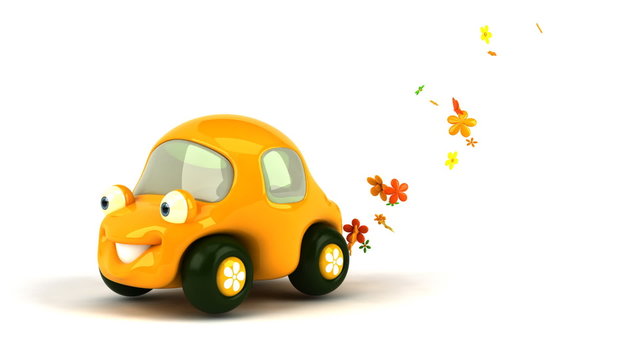 Voiture flower power