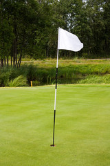 Obraz premium golf flag hole